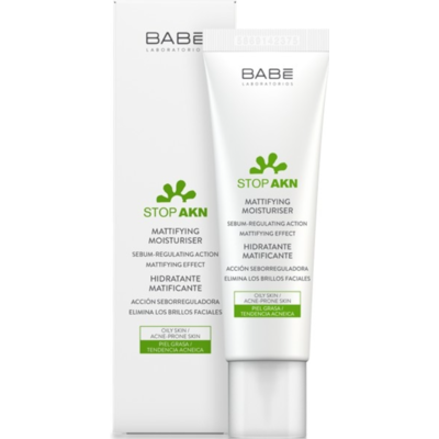 Матирующий увлажняющий крем для жирной и проблемной кожи Babe Laboratorios Stop Akn Skin Hidratante Moisturiser