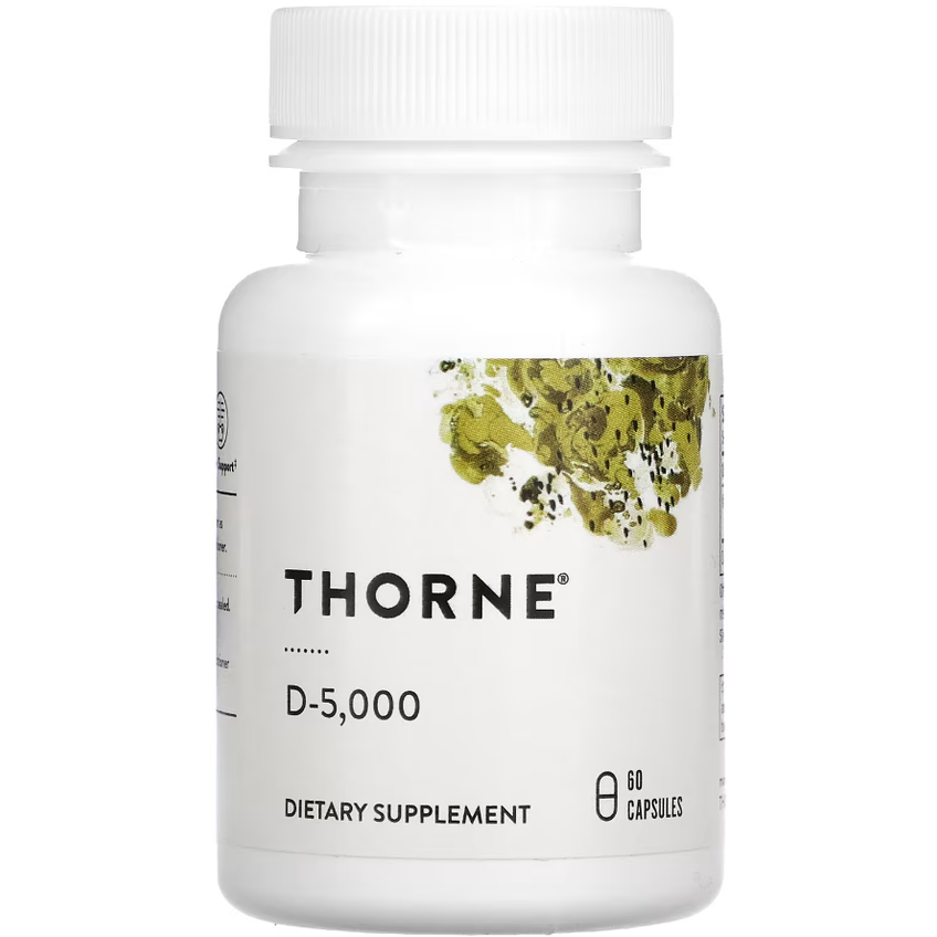 Витамин D3 / Vitamin D3, Thorne Research, 125 мкг (5000 МО), 60 капсул