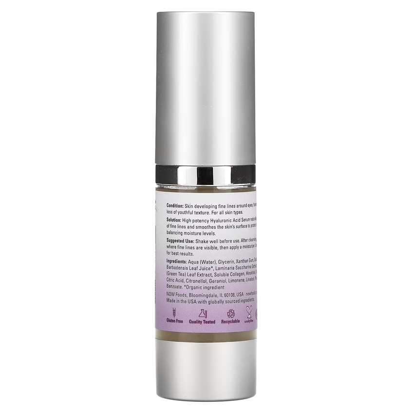 Укрепляющая сыворотка с гиалуроновой кислотой Now Foods Hyaluronic Acid Firming Serum