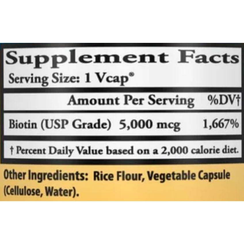 Биотин / Biotin, Healthy Origins, 5000 мг, 150 капсул