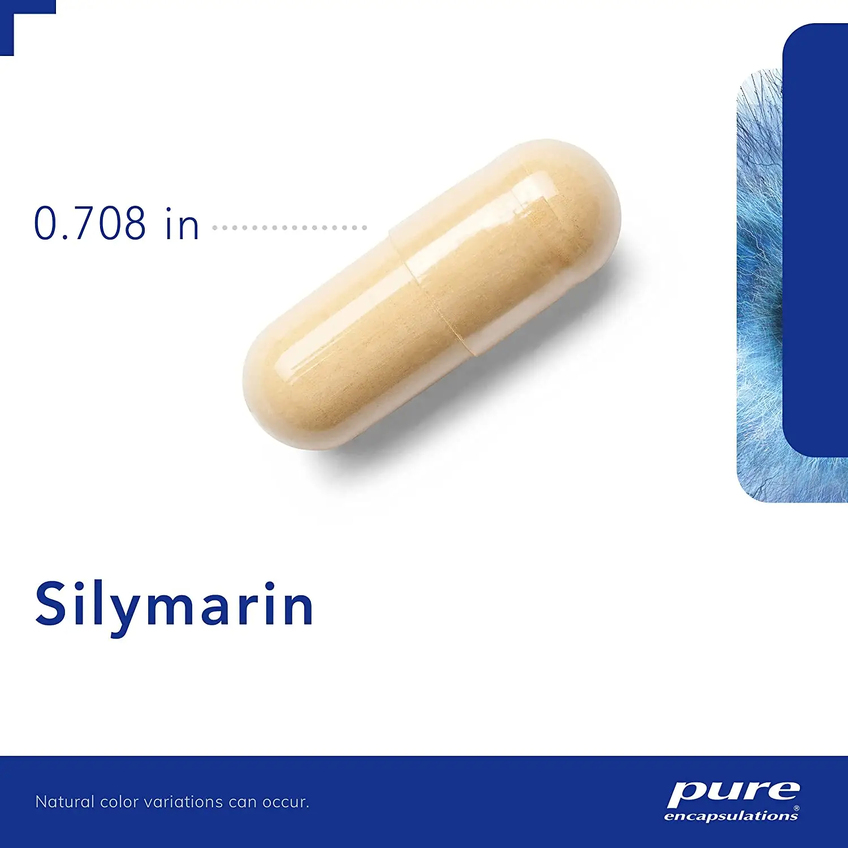 Силимарин / Silymarin, Pure Encapsulations, 250 мг, 120 капсул
