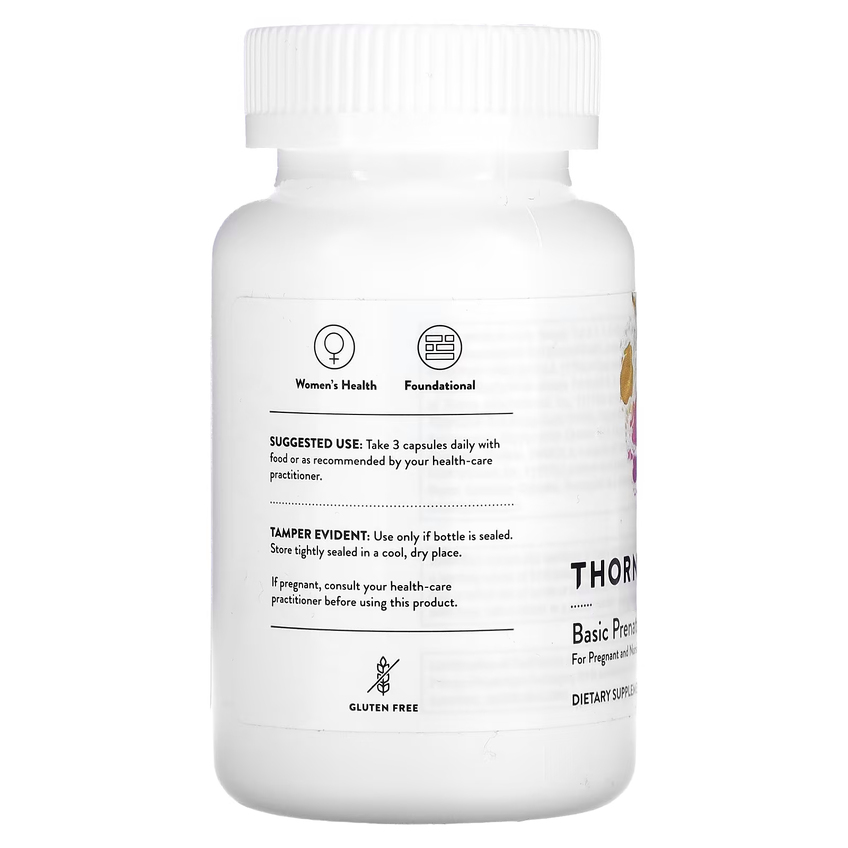 Витамины для беременных и кормящих женщин / Basic Prenatal (for Pregnant and Nursing Women), Thorne Research, 90 капсул