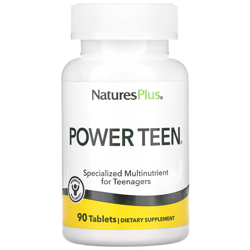 Витамины для подростков / Source of Life Power Teen, Nature's Plus, 90 таблеток