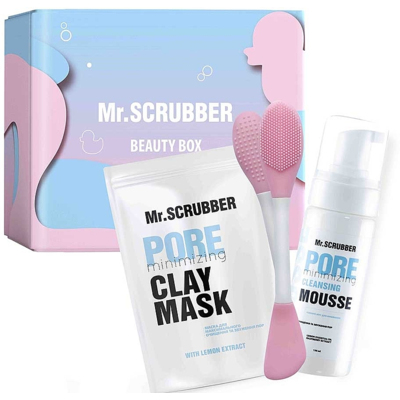 Подарочный набор Mr.Scrubber Pure Daily Care (маска для лица, мусс для умывания лица, щетка для умывания и массирования лица)