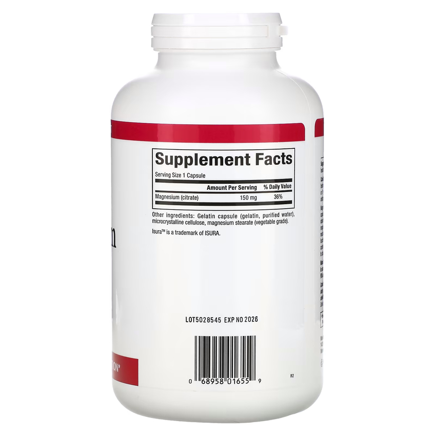 Цитрат магнію / Magnesium Citrate, Natural Factors, 150 мг, 360 капсул