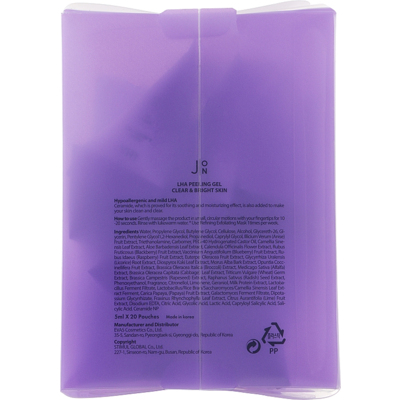 Пилинг-гель с кислотой LHA J:ON LHA Clear & Bright Skin Peeling Gel
