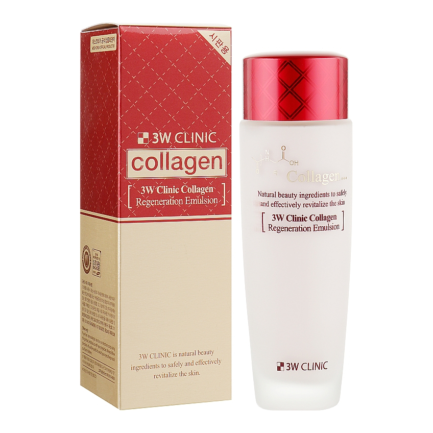 Регенерирующая эмульсия для лица с коллагеном 3W Clinic Collagen Regeneration Emulsion