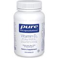Вітамін Д3 / Vitamin D3, Pure Encapsulations, 25 мкг (1000 МЕ), 250 капсул