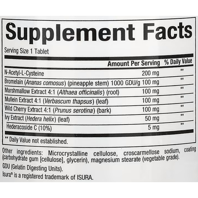 Здоровье легких, бронхов и носа / Lung, Bronchial & Sinus Health, Natural Factors, 90 таблеток