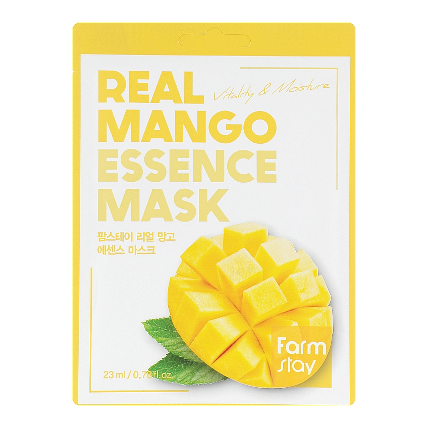 Тканевая маска для лица с экстрактом манго FarmStay Real Mango Essence Mask