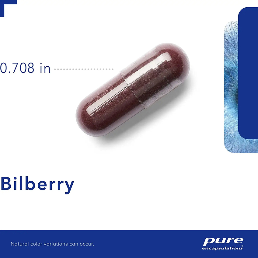 Экстракт черники / Bilberry, Pure Encapsulations, 160 мг, 120 капсул