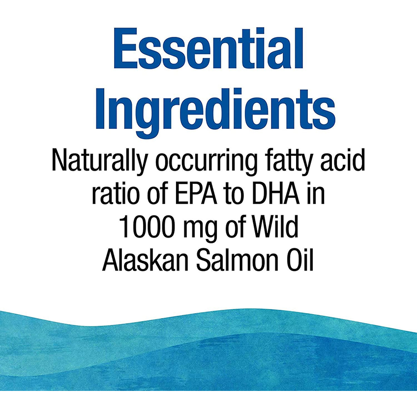 Масло дикого аляскинского лосося / Wild Alaskan Salmon Oil, Natural Factors, 1000 мг, 90 гелевых капсул