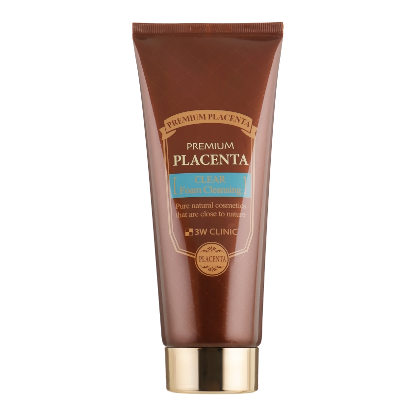Пенка для умывания с плацентой 3W Clinic Premium Placenta Clear Foam Cleansing