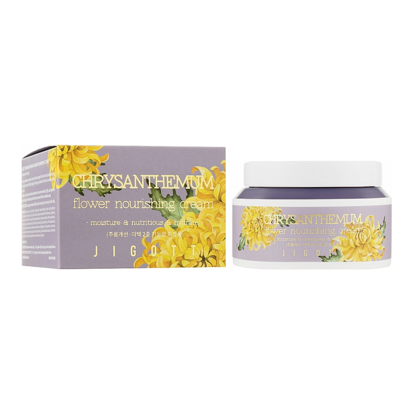 Крем Питательный с экстрактом хризантемы Jigott Flower Chrysanthemum Nourishing Cream