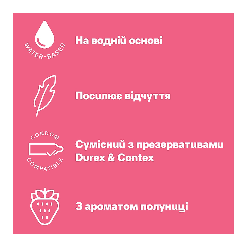 Интимный гель-смазка со вкусом и ароматом клубники Durex Play Saucy Strawberry