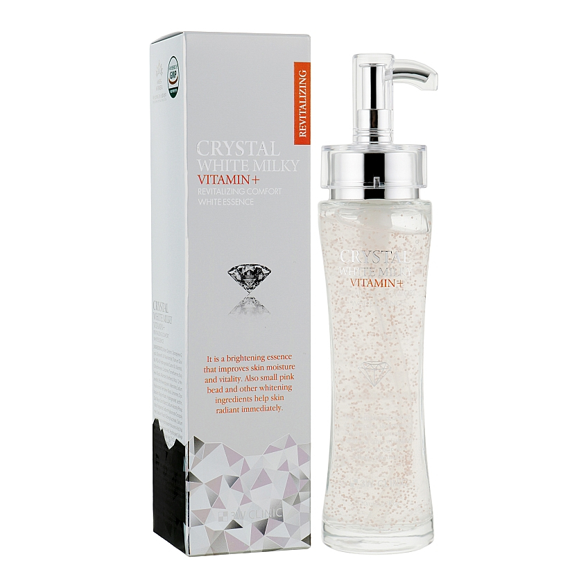 Питательная эссенция с молочным протеином 3W Clinic Crystal White Milky Essence Vitamin+