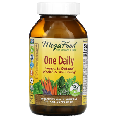 Витамины для приема один раз в день / One Daily, MegaFood, 180 таблеток