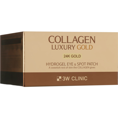 Патчи для глаз с коллагеном и золотом 3W Clinic Collagen & Luxury Gold Eye Patch