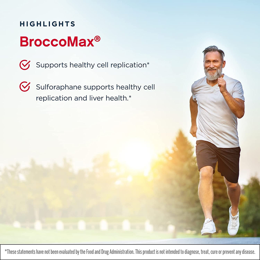 Сульфорафан глюкозинолат (SGS), активированный мирозиназой / BroccoMax Delayed Release, Jarrow Formulas, 35 мг, 60 капсул