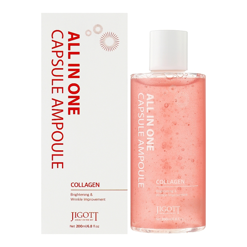 Капсульная сыворотка с коллагеном Jigott All-In-One Collagen Capsule Ampoule
