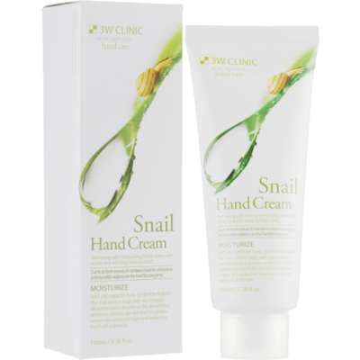 Крем для рук с муцином улитки 3W Clinic Snail Hand Cream