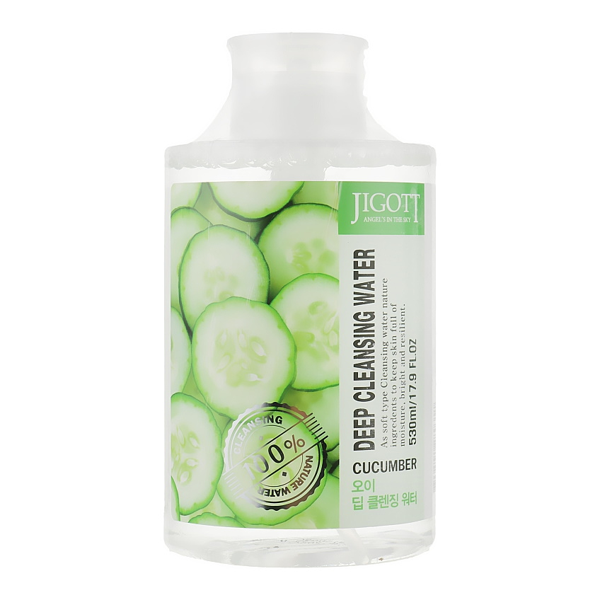 Глубоко очищающая вода с экстрактом огурца Jigott Deep Cleansing Water Cucumbe