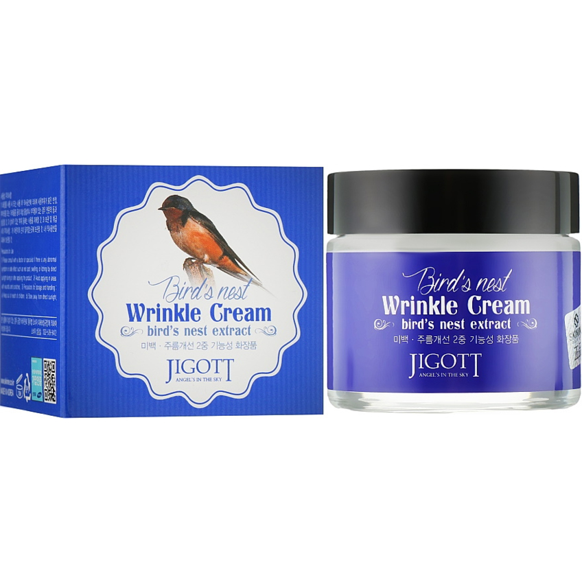 Антивозрастной крем с экстрактом ласточкиного гнезда Jigott Bird`s Nest Wrinkle Cream