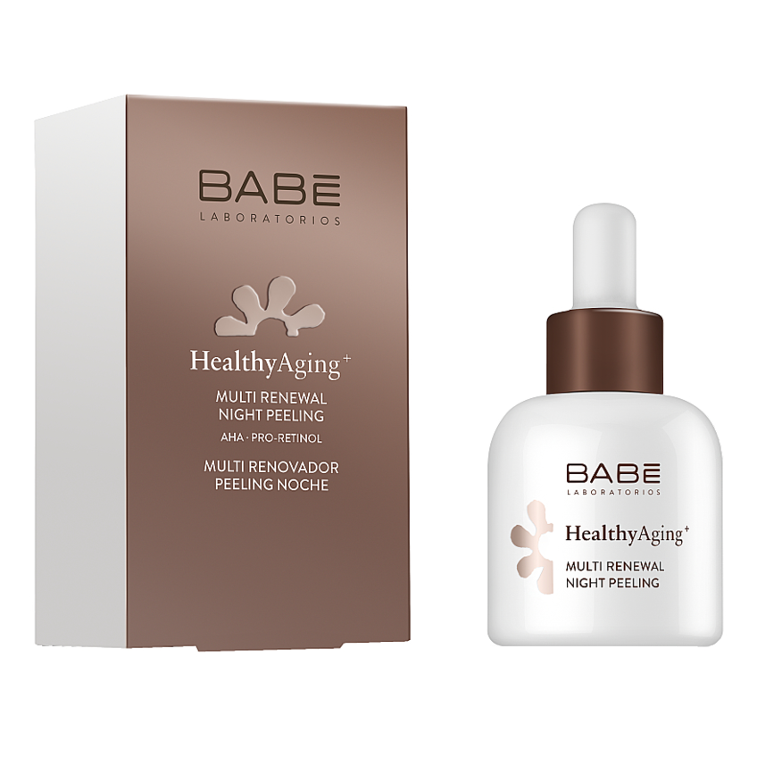 Ночной восстановительный пилинг с АНА кислотами и ретинолом Babe Laboratorios Healthy Aging
