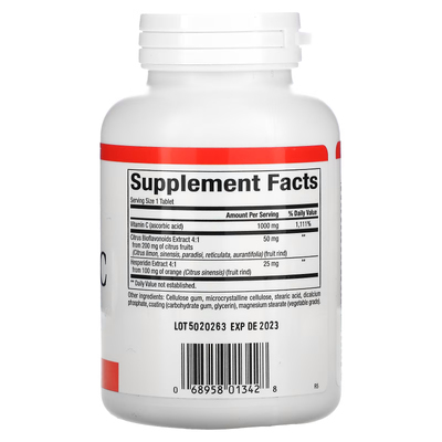 Витамин C / Vitamin C, Natural Factors, 1000 мг, 180 таблеток