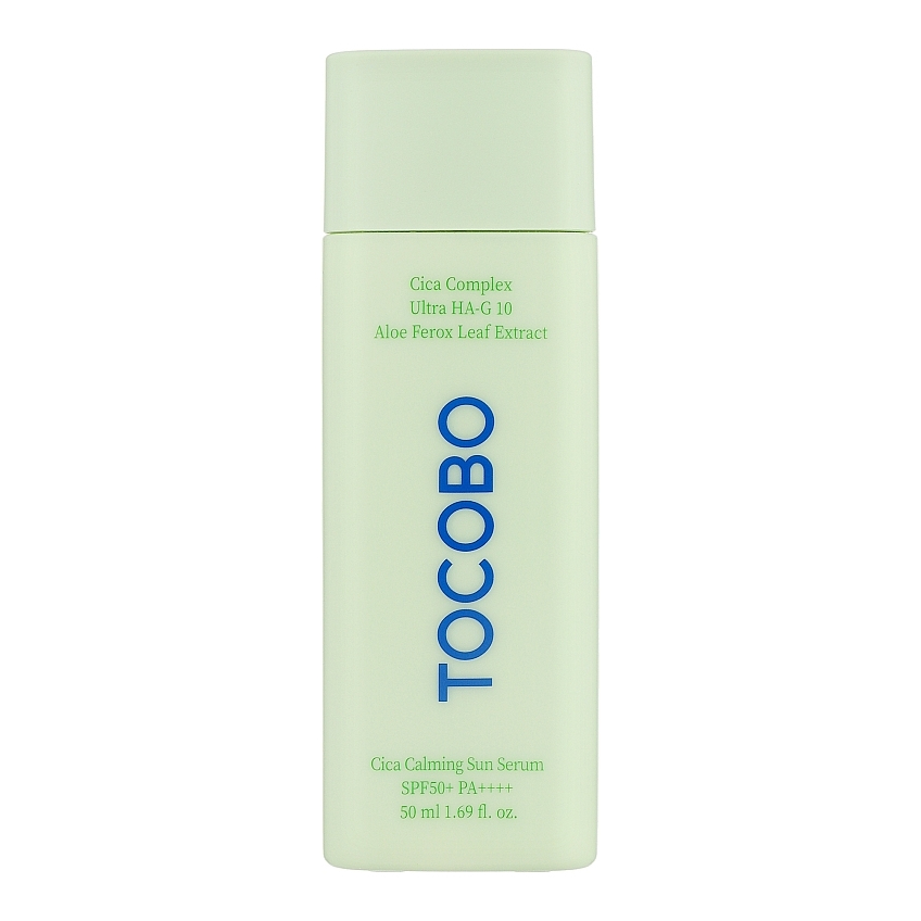 Солнцезащитная сыворотка для чувствительной кожи Tocobo Cica Calming Sun Serum SPF 50+ Pa++++