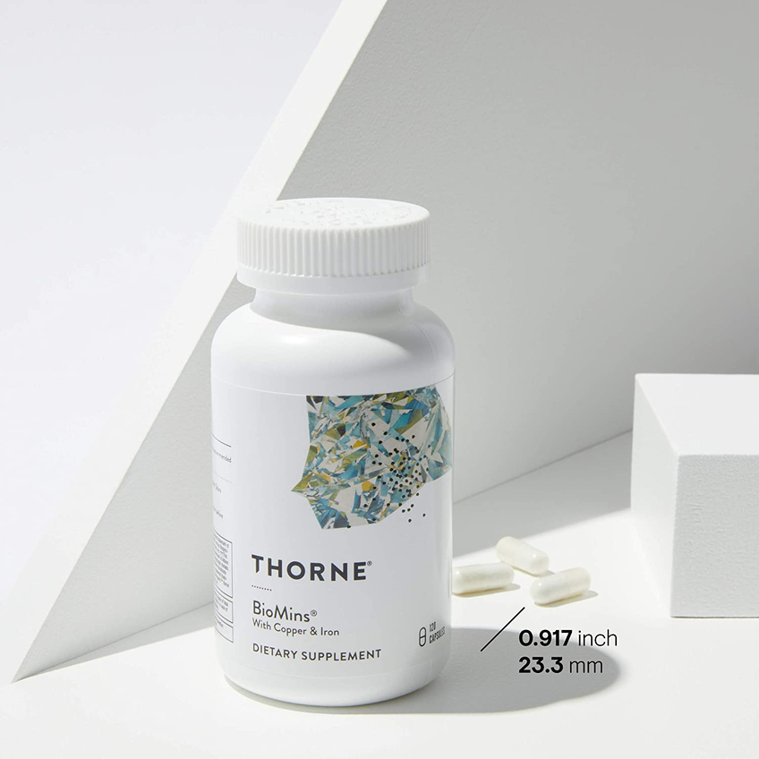 Мультиминералы с медью и железом / BioMins with Copper & Iron, Thorne Research, 120 капсул