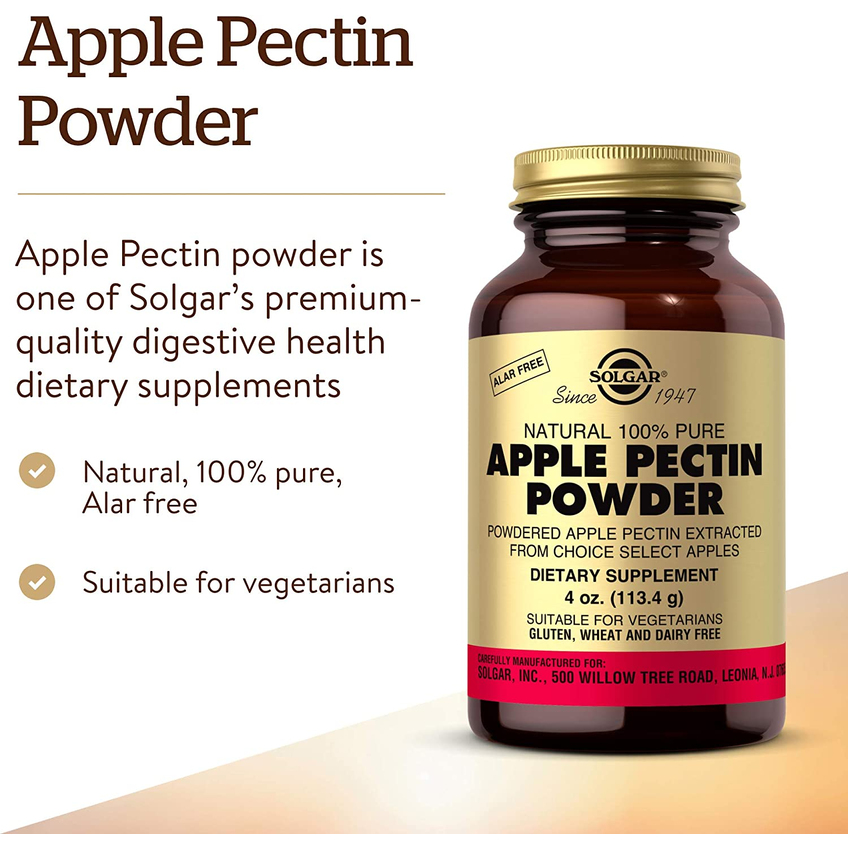 Яблочный пектин / Apple Pectin Powder, Solgar, 1000 мг, 113.4 г