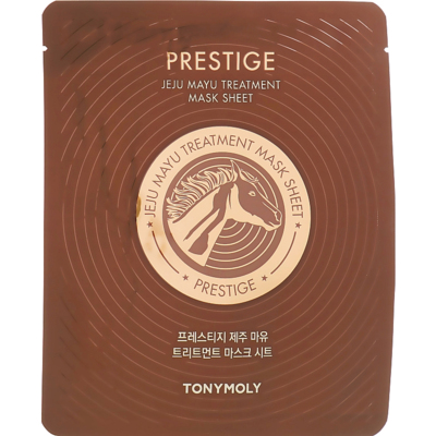 Лечебная тканевая маска с лошадиным жиром Tony Moly Prestige Jeju Mayu Treatment Mask Sheet