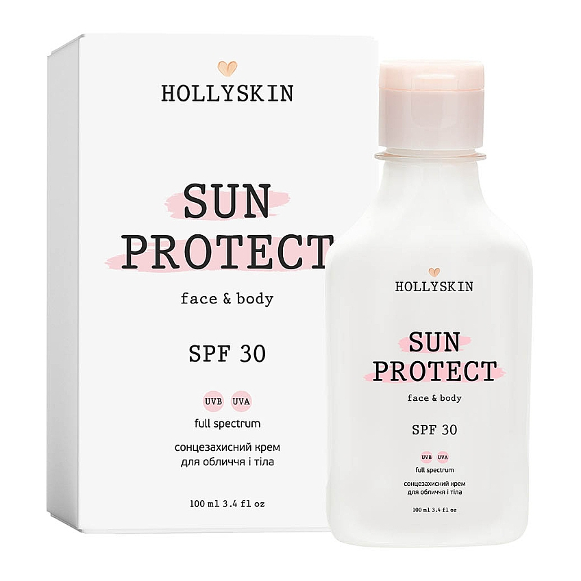 Солнцезащитный крем для лица и тела Hollyskin Sun Protect Face&Body Cream SPF 30