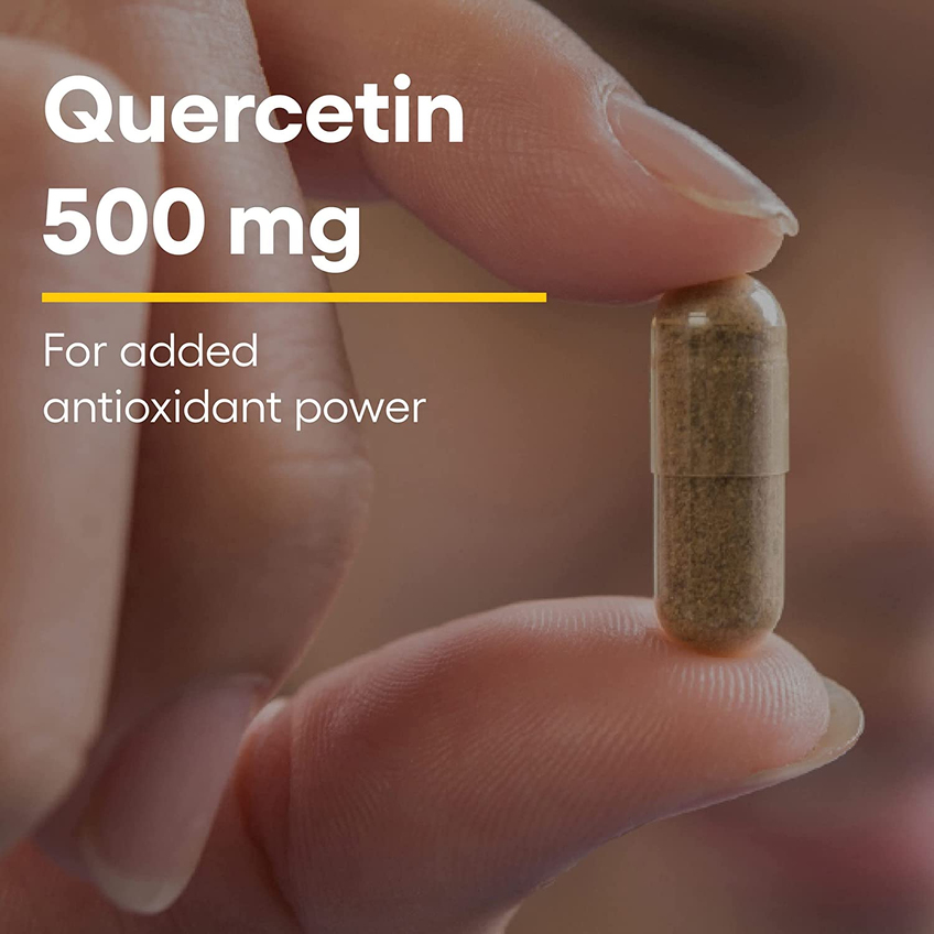 Кверцетин / Quercetin, Natural Factors, 500 мг, 60 вегетарианских капсул