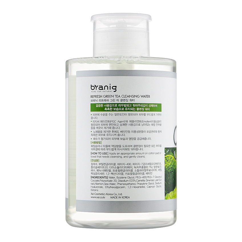 Очищающая вода «Зеленый чай» Branig Refresh Green Tea Cleansing Water