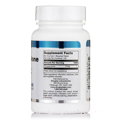 Прегненолон / Pregnenolone, Douglas Laboratories, 5 мг, 100 таблеток