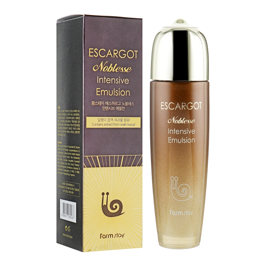 Эмульсия для лица с экстрактом королевской улитки FarmStay Escargot Noblesse Intensive Emulsion