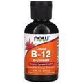 Жидкий комплекс витамина B12 / Liquid B-12 B-Complex, Now Foods, 59 мл