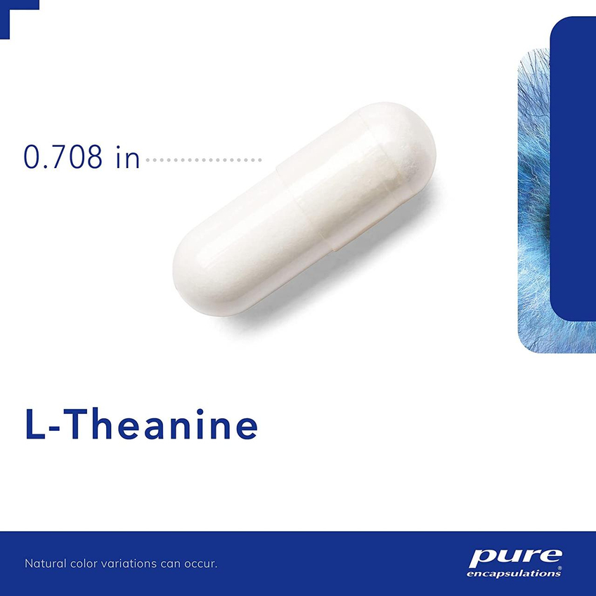 L-Теанин / l-Theanine, Pure Encapsulations, 200 мг, 60 капсул