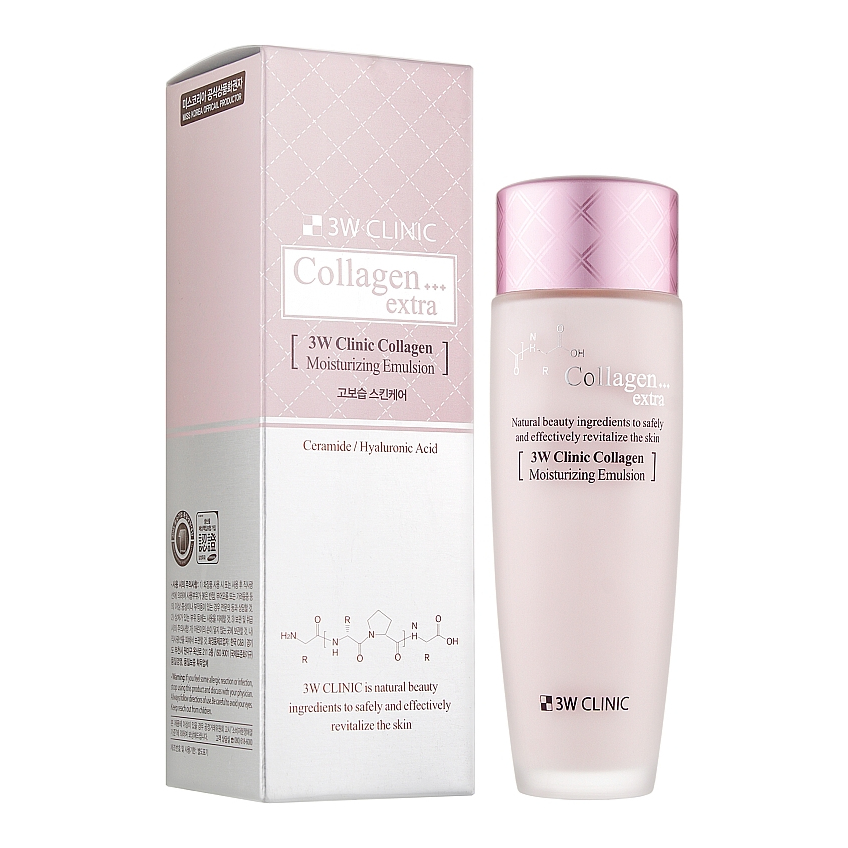 Увлажняющая эмульсия для лица с коллагеном 3W Clinic Collagen Extra Moisturizing Emulsion
