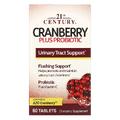 Клюква со смесью пробиотиков / Cranberry Plus Probiotic, 21st Century, 250 мг, 60 таблеток