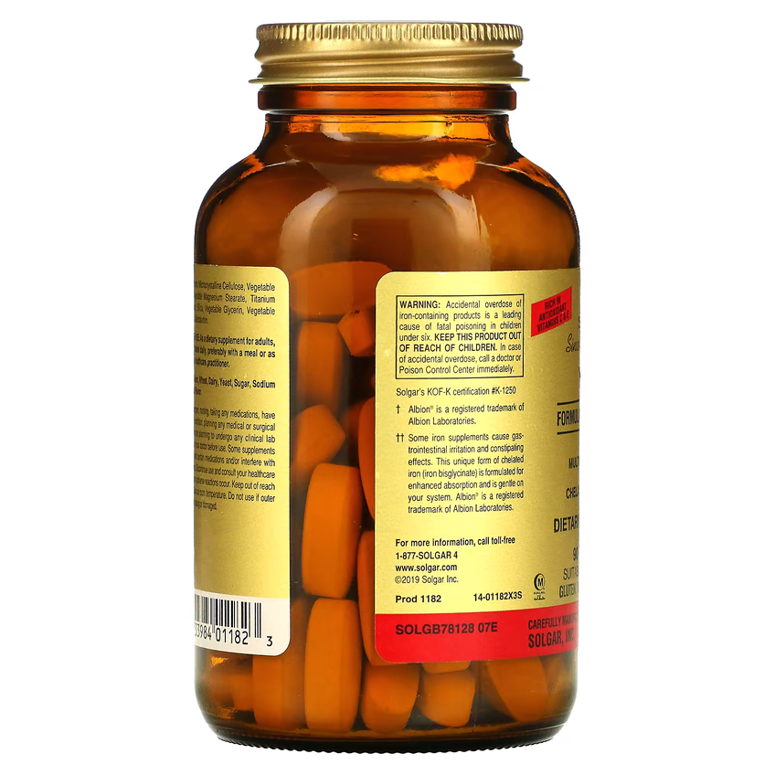 Мультивітаміни та хелатні мінерали «Формула VM-75» / Multiple Vitamins with Chelated Minerals «Formula VM-75», Solgar, 90 таблеток