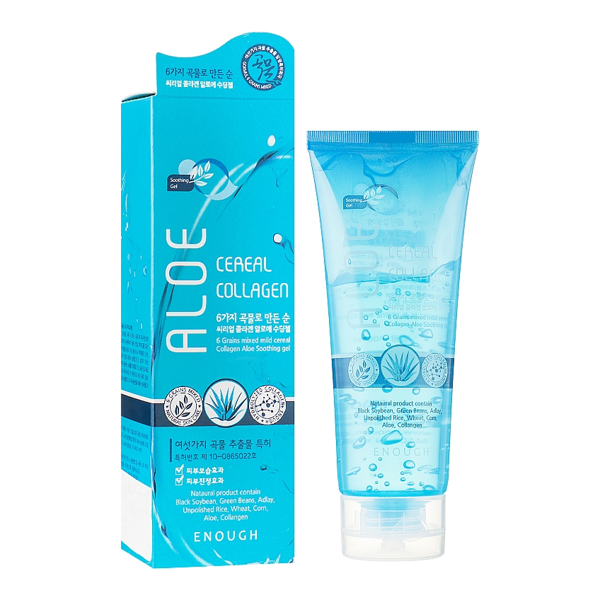 Увлажняющий гель с алоэ и коллагеном Enough 6 Grains Mixed Collagen Aloe Soothing Gel