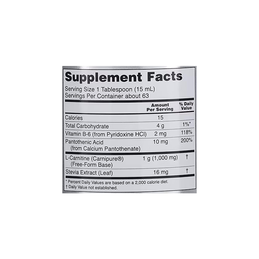 L-карнитин жидкий с цитрусовым вкусом / Liquid L-Carnitine, Now Foods, 1000 мг, 946 мл