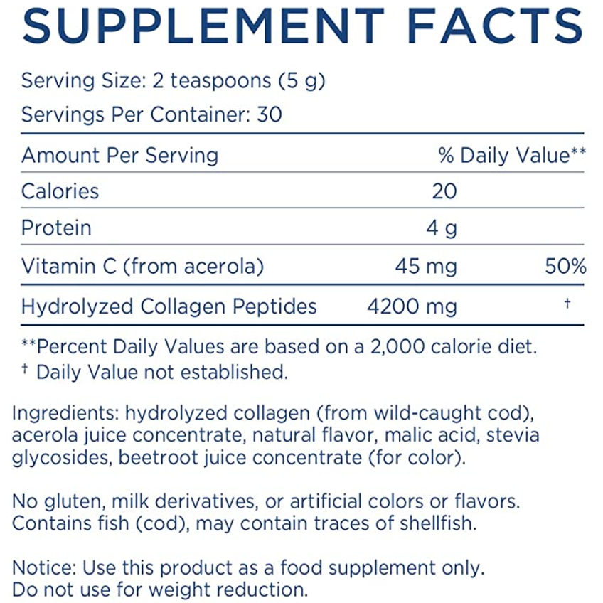 Морской коллаген со вкусом клубники / Marine Collagen, Nordic Naturals, 150 г