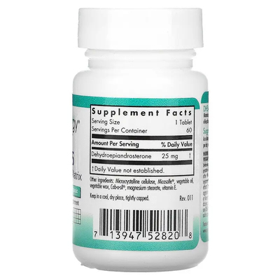 Дегідроепіандростерон / DHEA 25 Micronized Lipid Matrix, Nutricology, 25 мг, 60 капсул