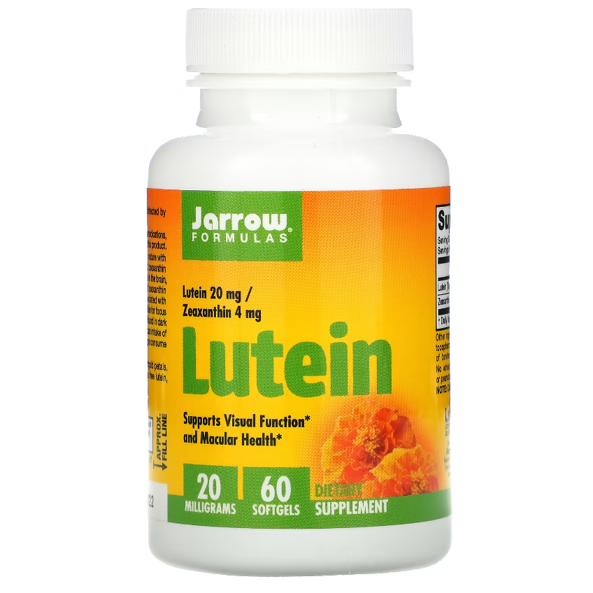 Лютеин / Lutein, Jarrow Formulas, 20 мг, 60 гелевых капсул