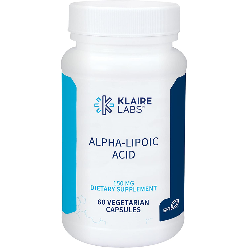 Альфа-липоевая кислота / Alpha-Lipoic Acid, Klaire Labs, 150 мг, 60 капсул