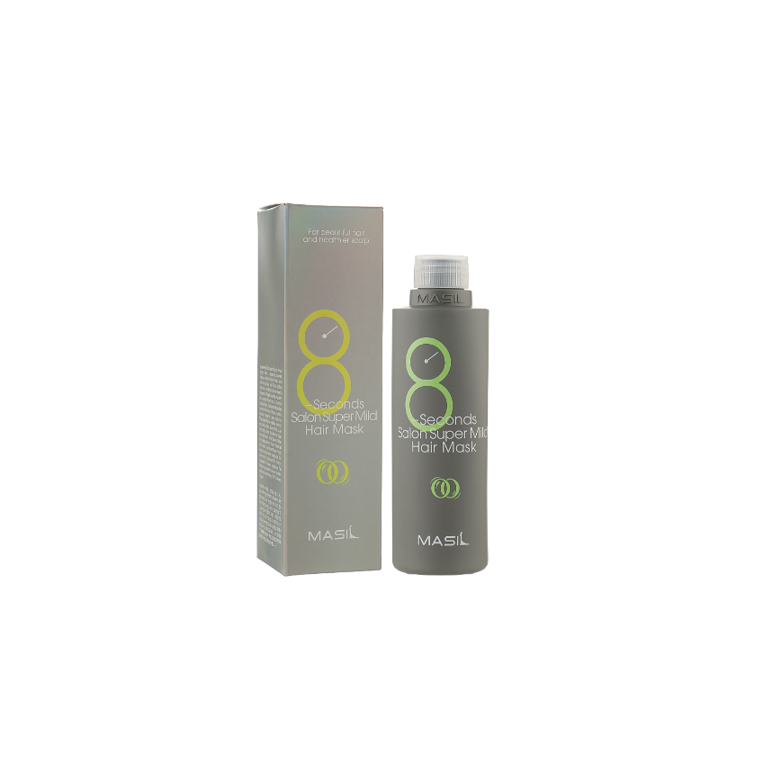 Восстанавливающая мягкая маска для волос Masil 8 Seconds Salon Super Mild Hair Mask Green